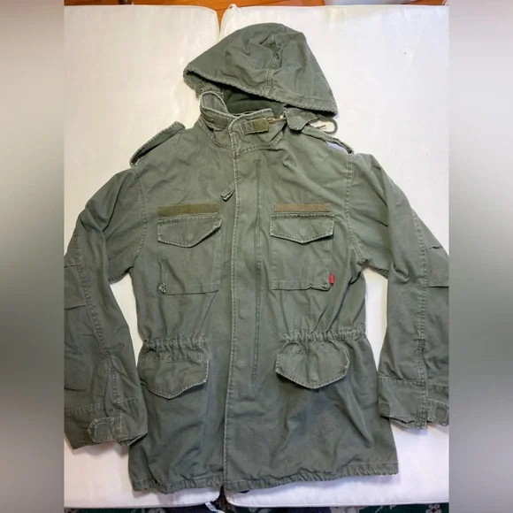 Rothco Field Jacket Mens Small Regular Green M-65 Military Army Coat Cotton - Picture 8 of 10